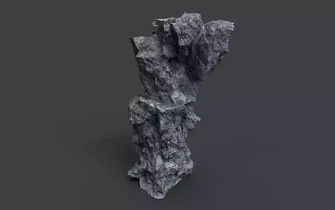 Rock 7-3 Low-poly 3D model
