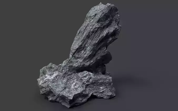 Rock 7-4 Low-poly 3D model