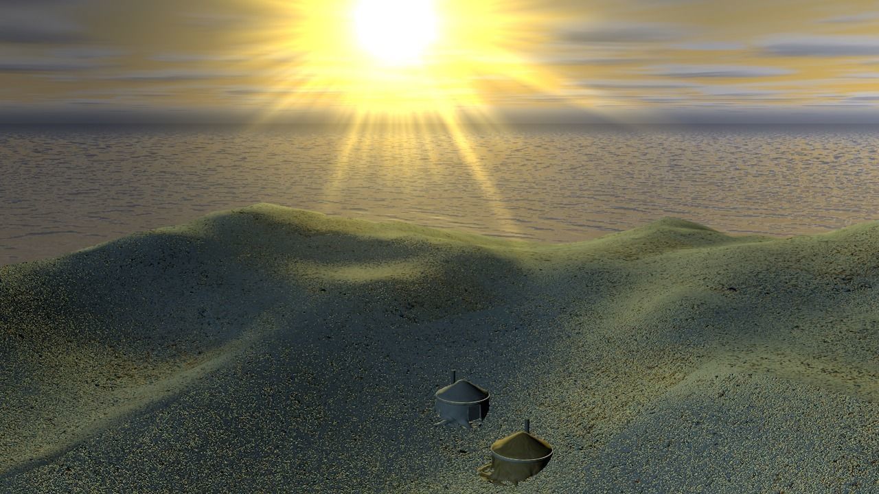 Mongolian tent house 3D model_4