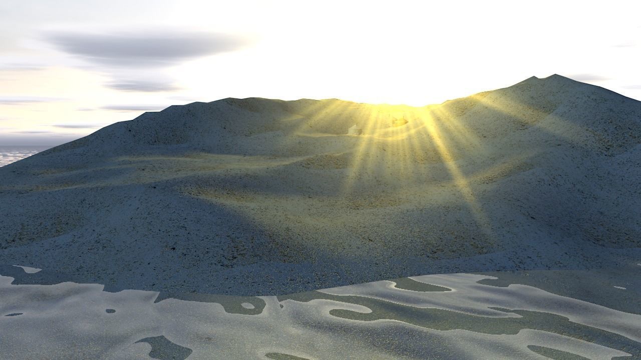 Mongolian tent house 3D model_2