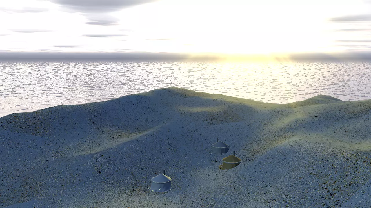 Mongolian tent house 3D model_0