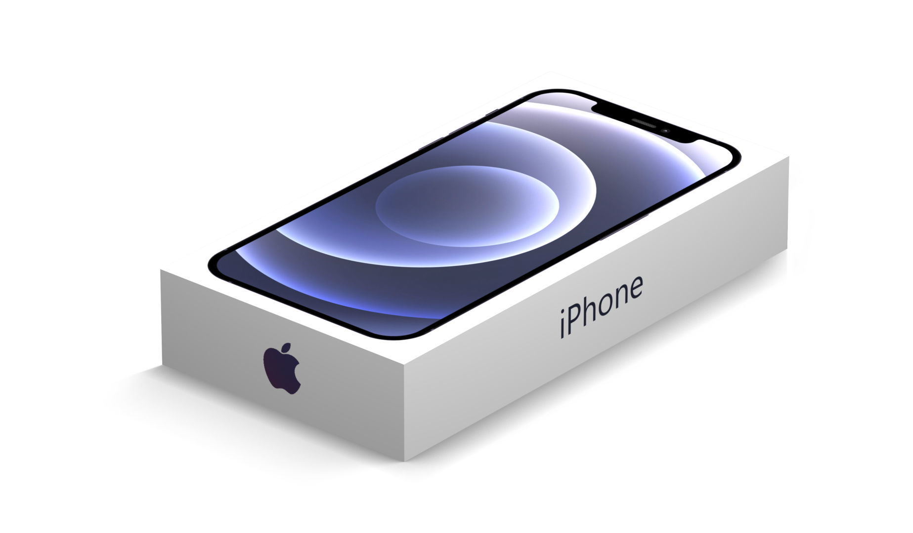 Apple iPhone 12 Boxes Low-poly 3D model_1