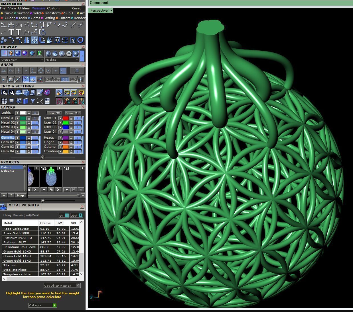 Flower of life  55mm 3D print model_9
