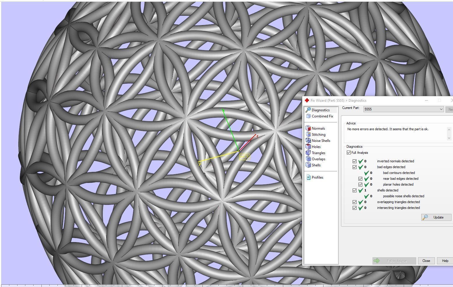 Flower of life  55mm 3D print model_8