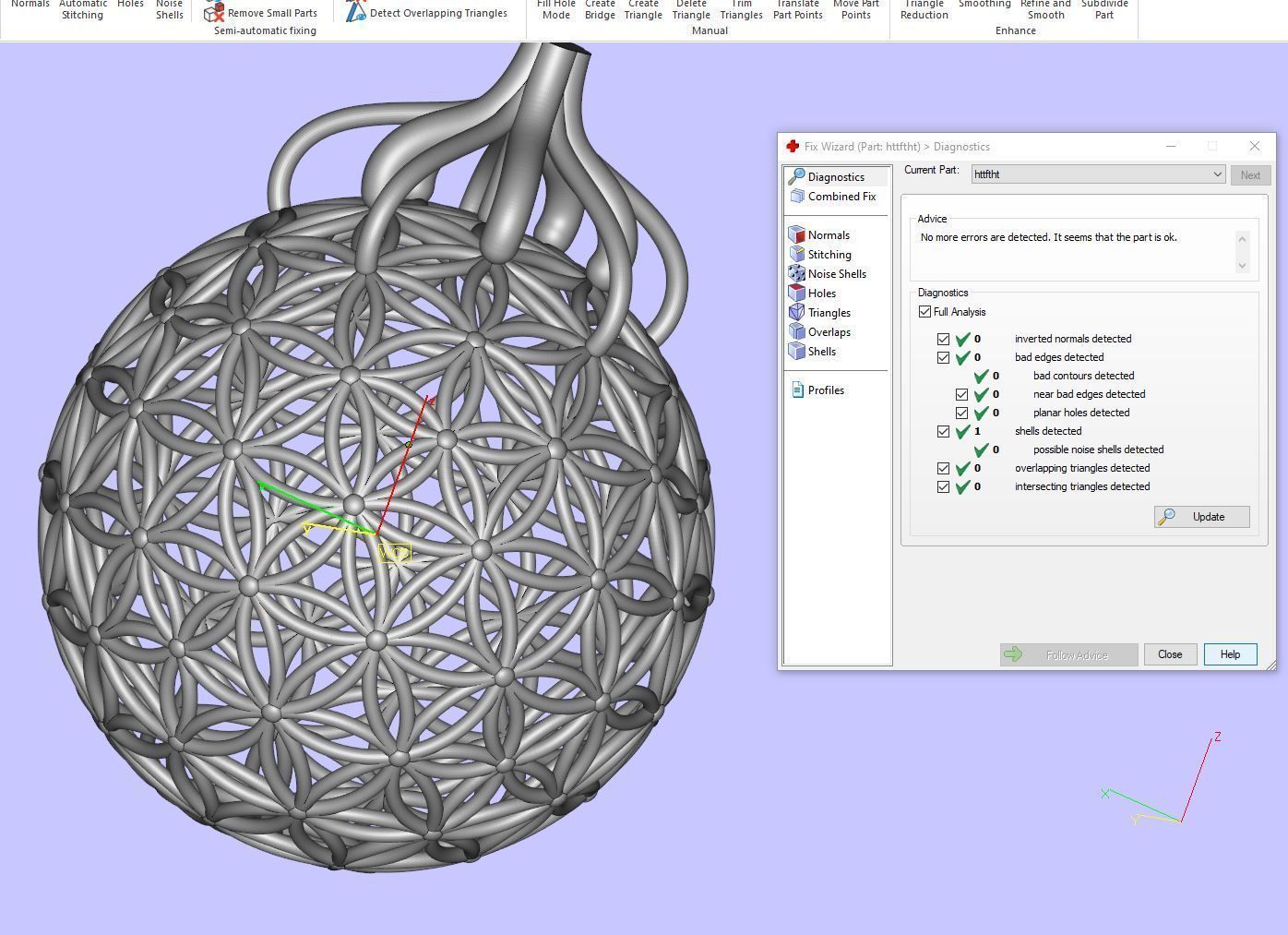 Flower of life  55mm 3D print model_16