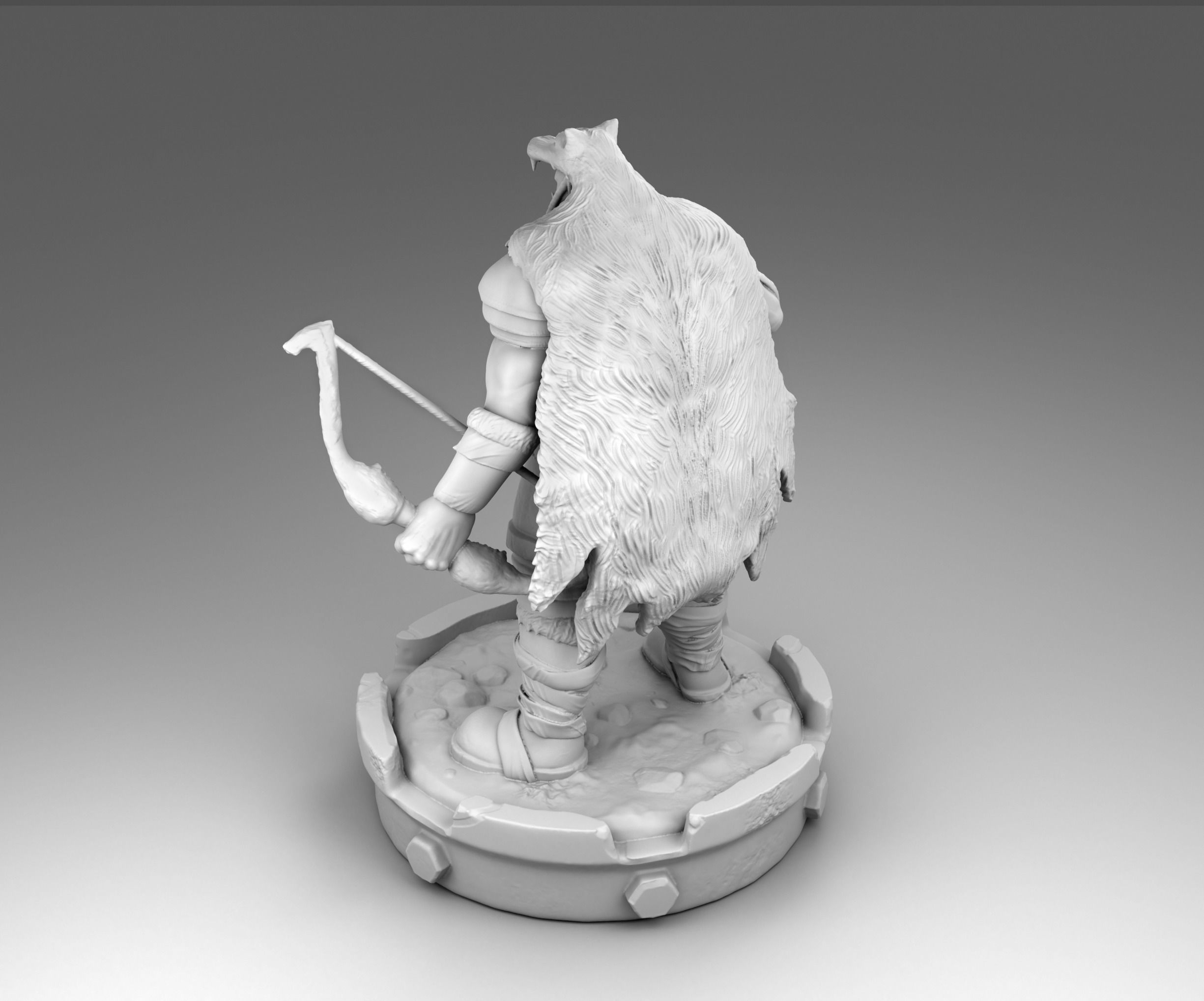 Orc archer 3D print model_3