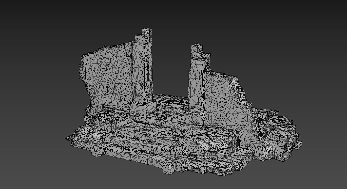 Low poly Ruin Construction Pack 200714 Low-poly 3D model_17