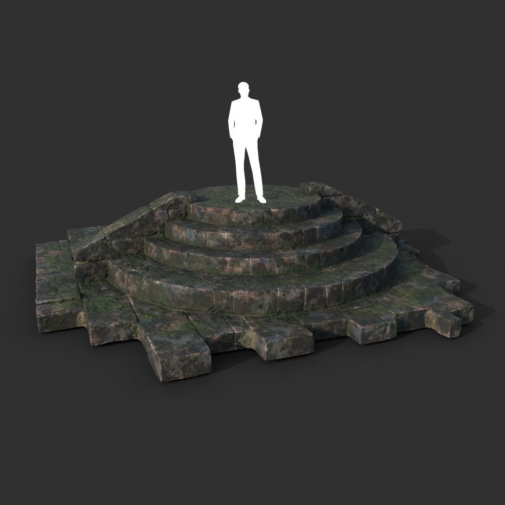 Low poly Ruin Construction Pack 200714 Low-poly 3D model_18