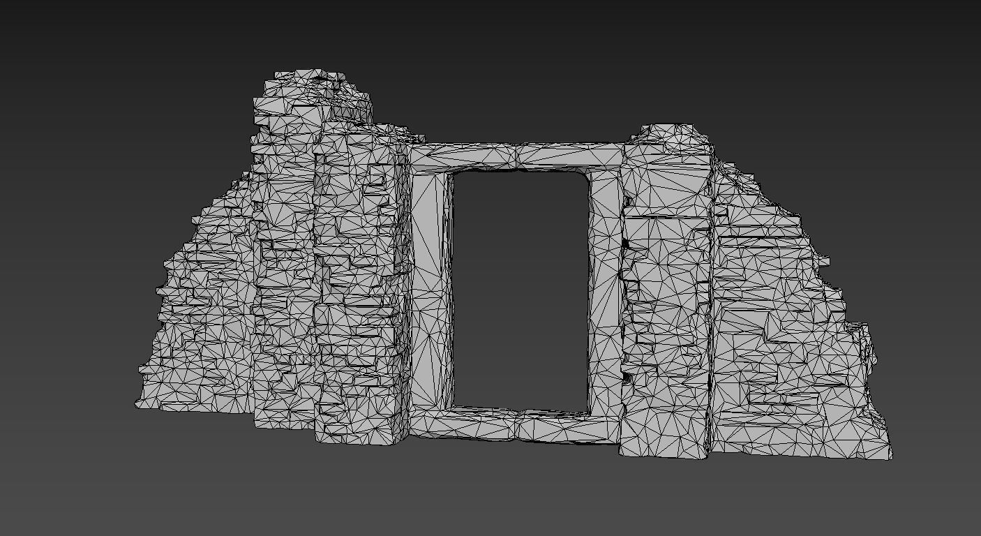 Low poly Ruin Construction Pack 200714 Low-poly 3D model_5