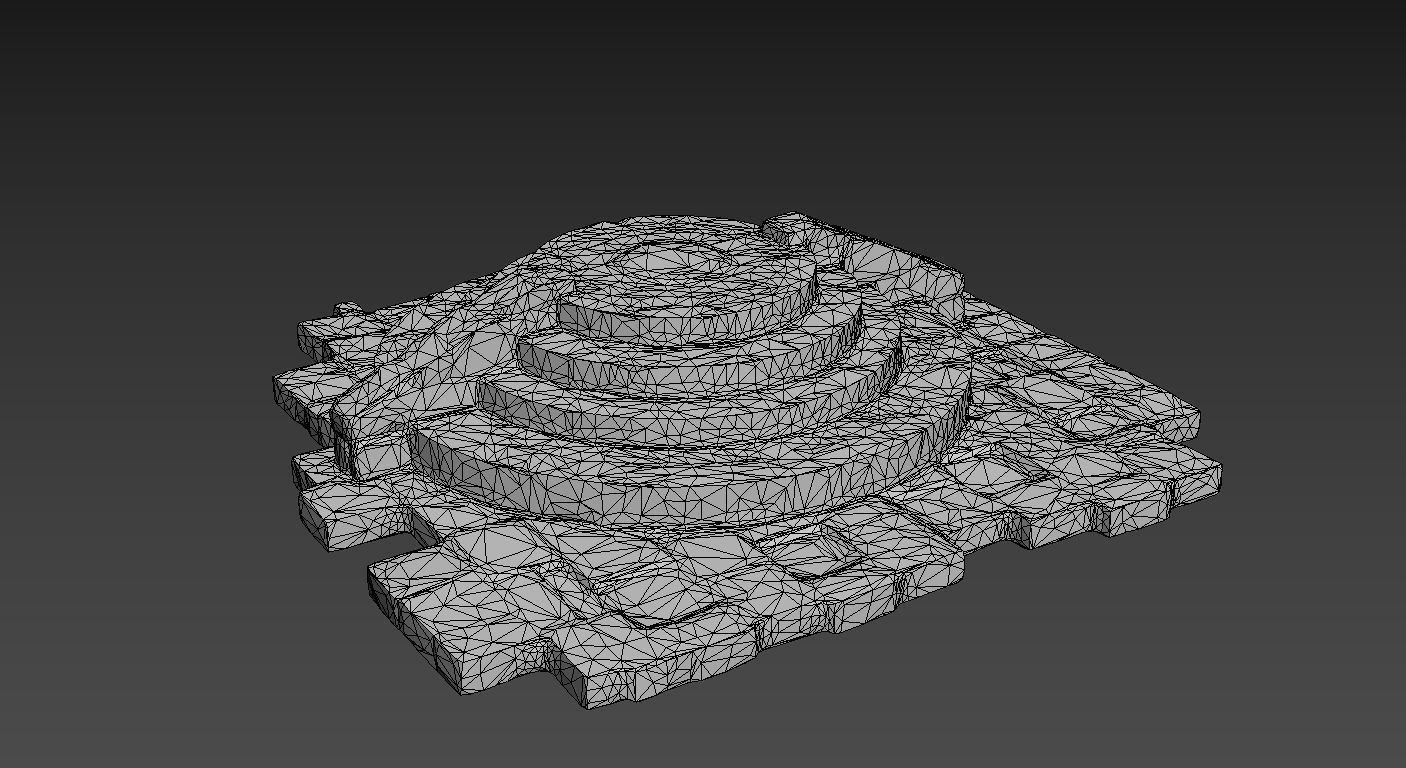 Low poly Ruin Construction Pack 200714 Low-poly 3D model_20