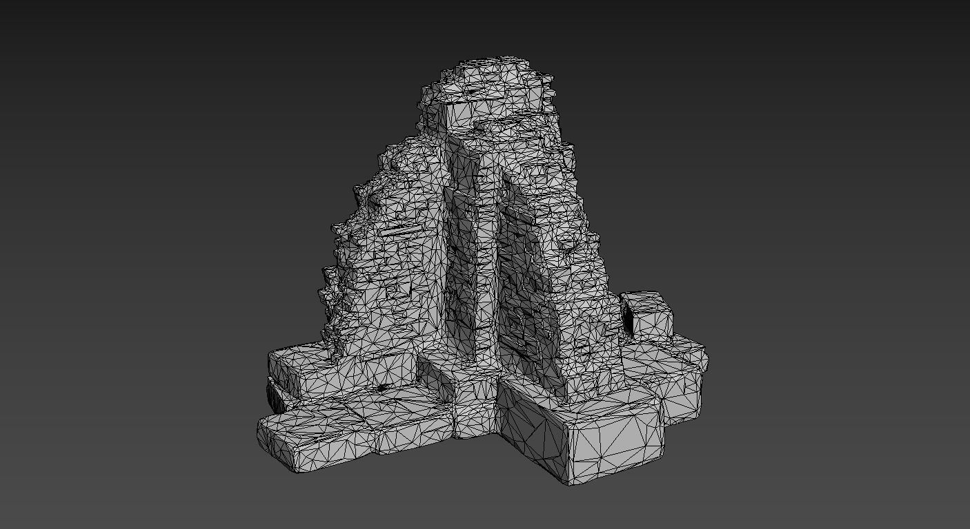 Low poly Ruin Construction Pack 200714 Low-poly 3D model_8