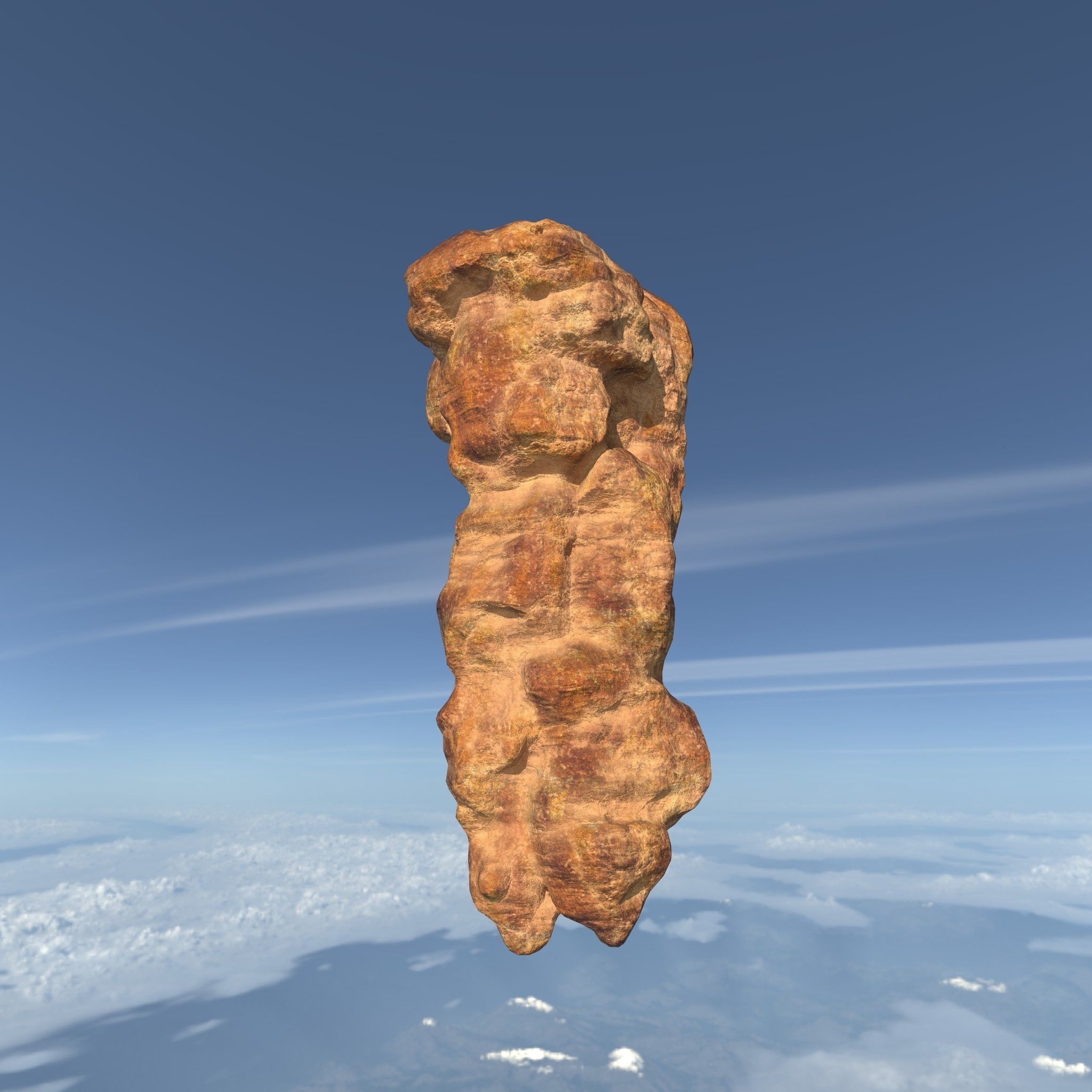Low poly Floating Desert Rock Pack 200827 Low-poly 3D model_27