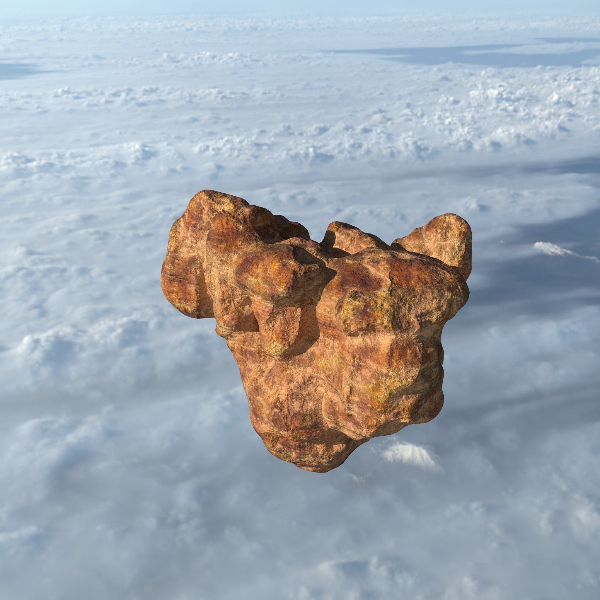 Low poly Floating Desert Rock Pack 200827 Low-poly 3D model_13