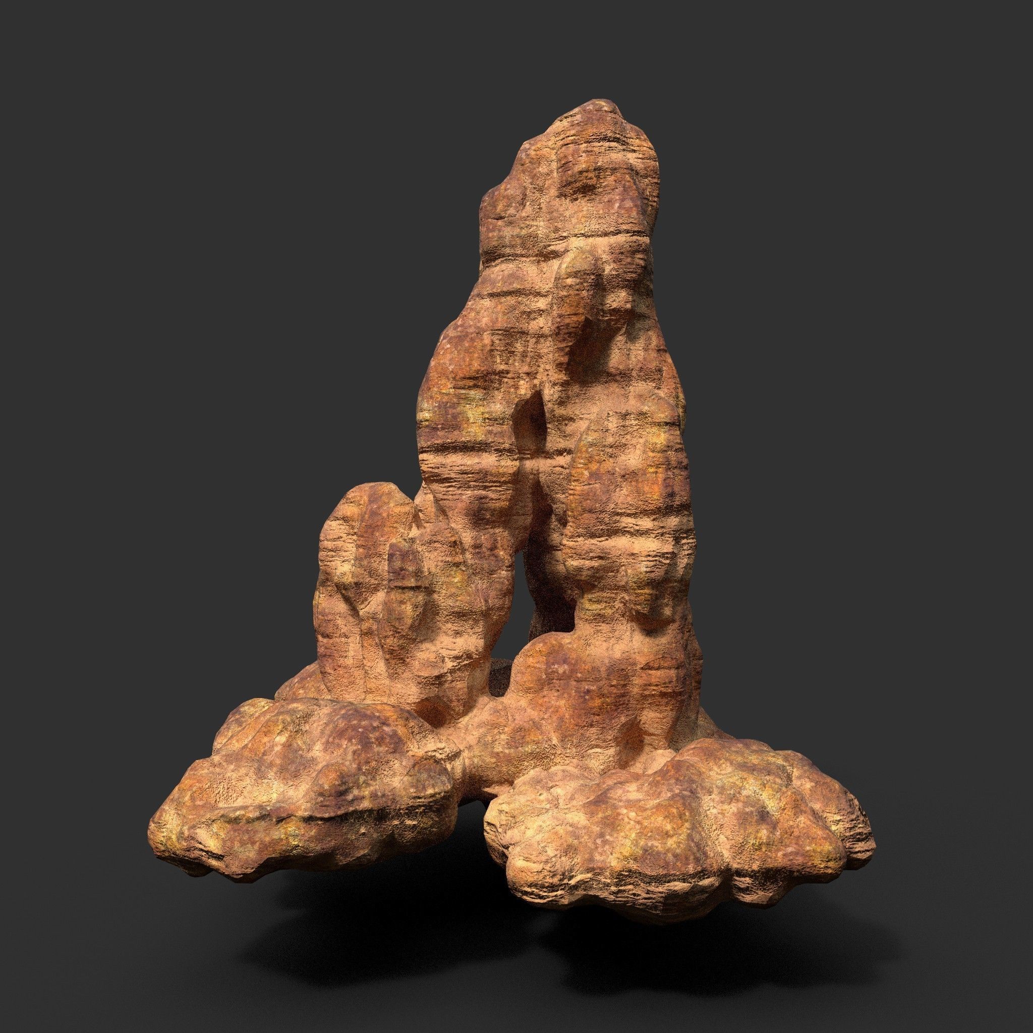 Low poly Desert Cave Modular Exterior Pack Low-poly 3D model_16