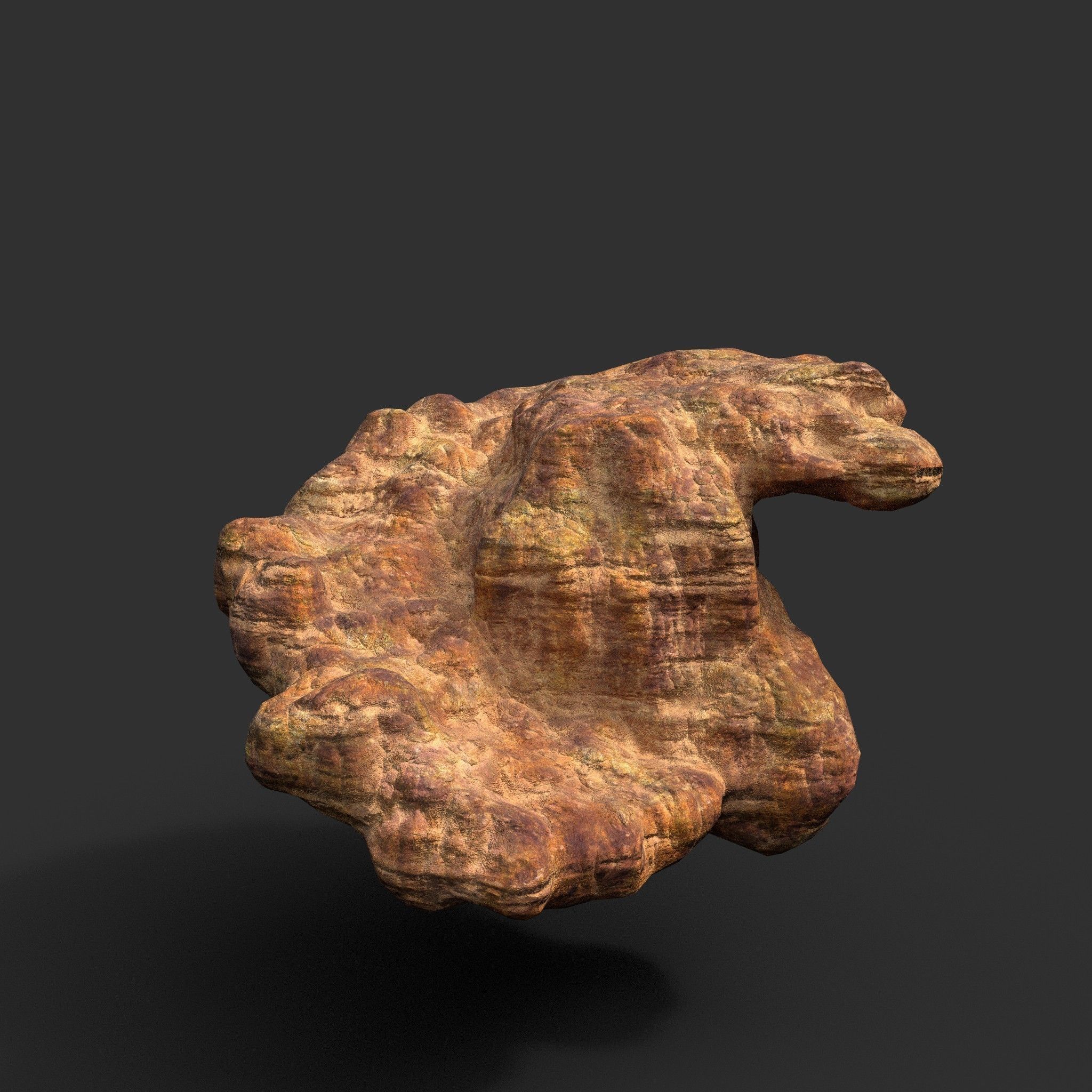 Low poly Desert Cave Modular Exterior Pack Low-poly 3D model_6