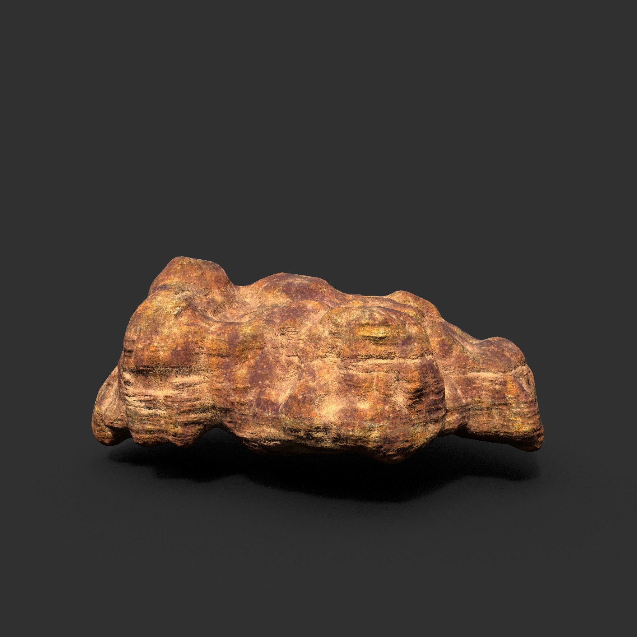 Low poly Desert Cave Modular Exterior Pack Low-poly 3D model_14