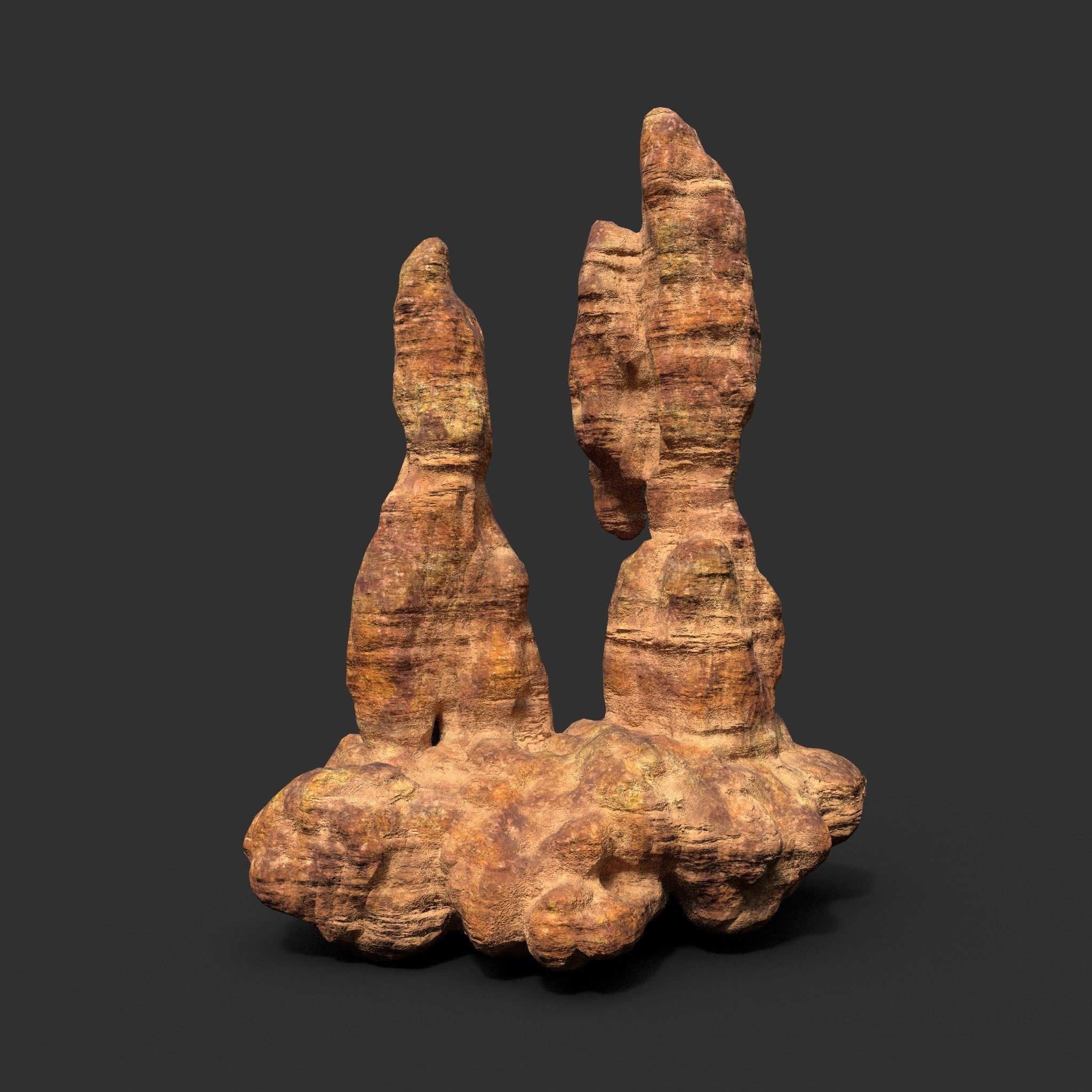 Low poly Desert Cave Modular Exterior Pack Low-poly 3D model_18