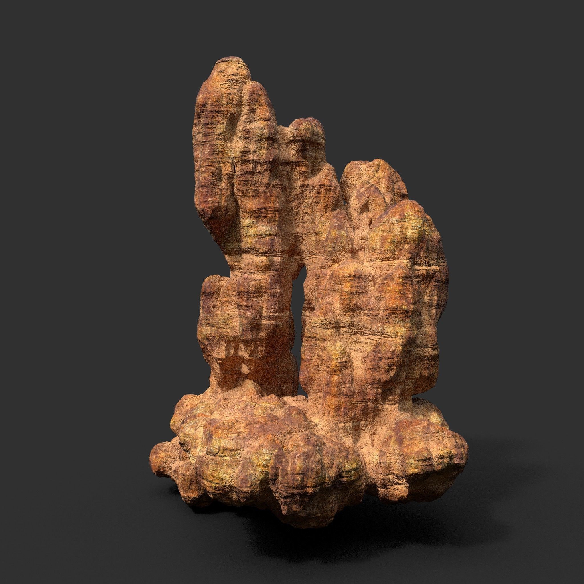 Low poly Desert Cave Modular Exterior Pack Low-poly 3D model_20