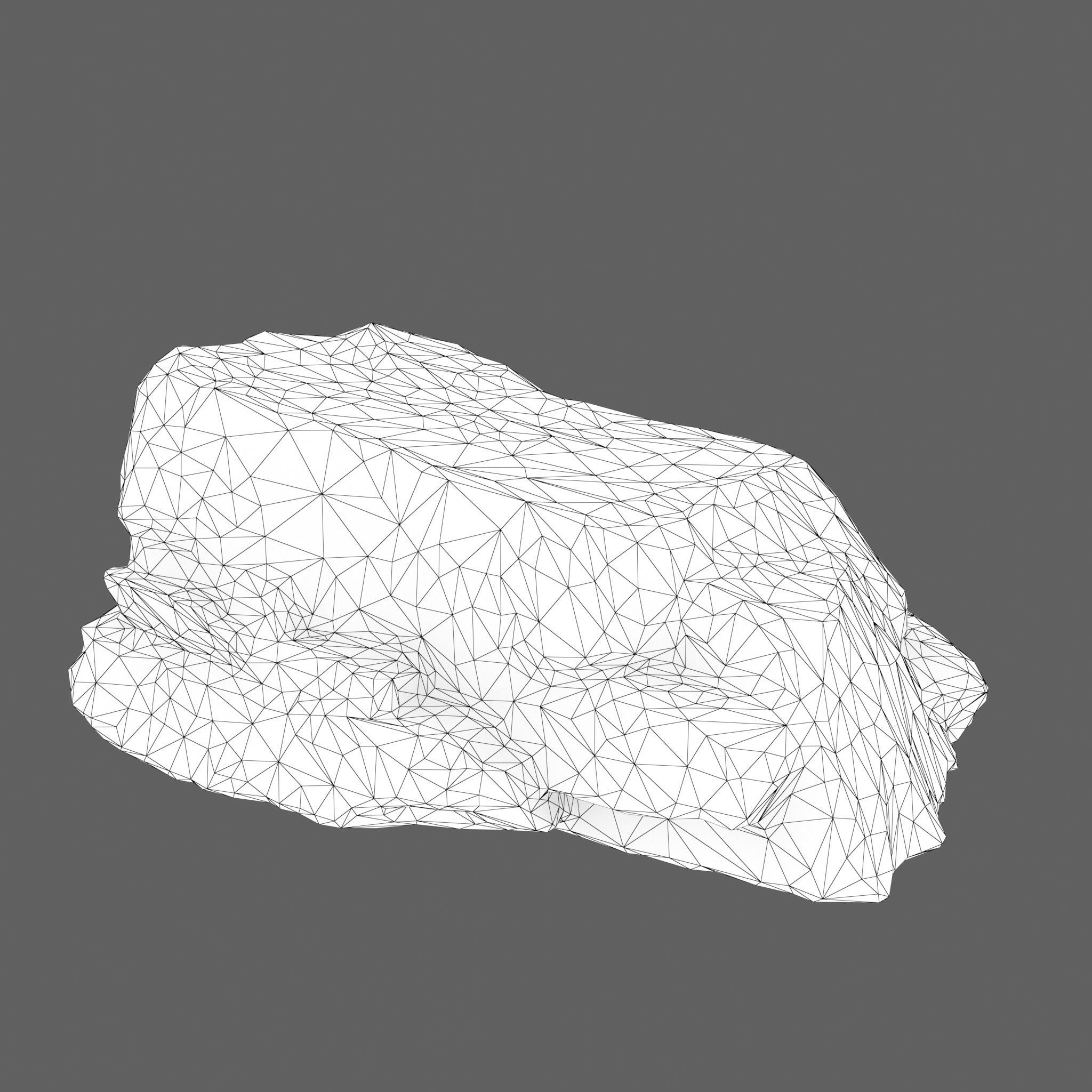 Low poly Big Rock Formation Pack 200928 - Limestone Low-poly 3D model_16