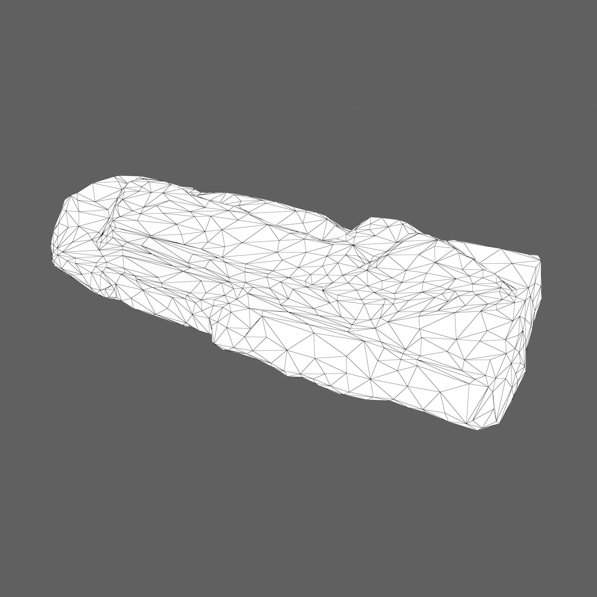 Low poly Big Rock Formation Pack 200928 - Limestone Low-poly 3D model_10