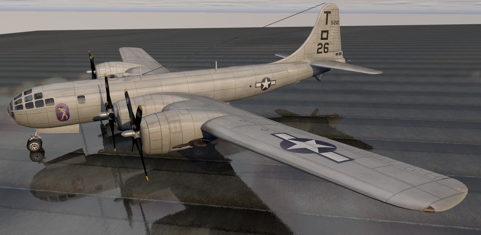 Boeing B-29N Superfortress - NUKE 3D model_3