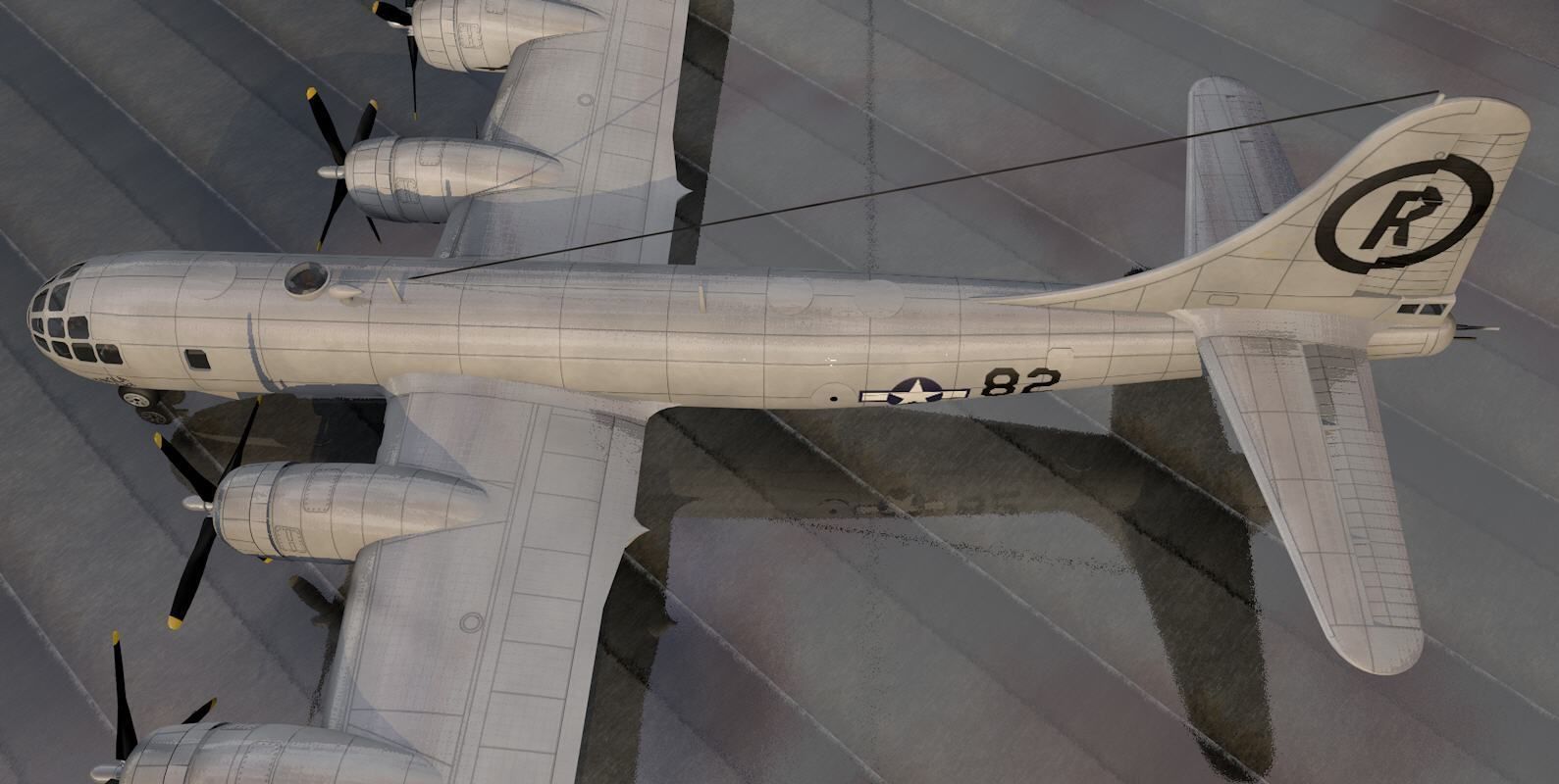 Boeing B-29N Superfortress - NUKE 3D model_12