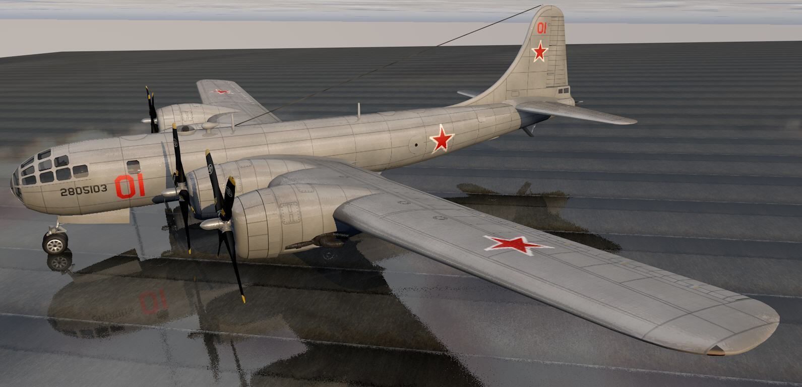 Boeing B-29N Superfortress - NUKE 3D model_5