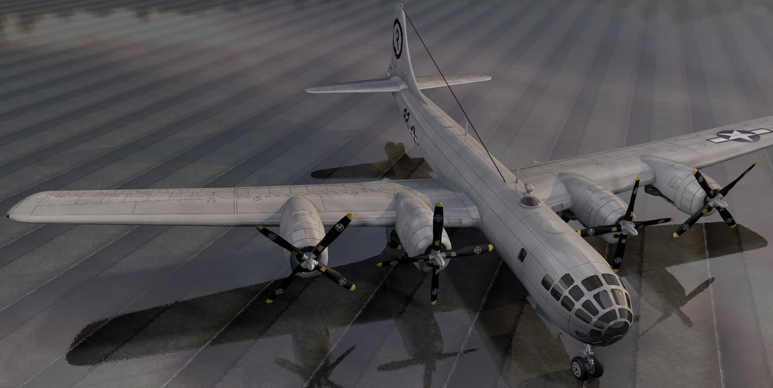 Boeing B-29N Superfortress - NUKE 3D model_9