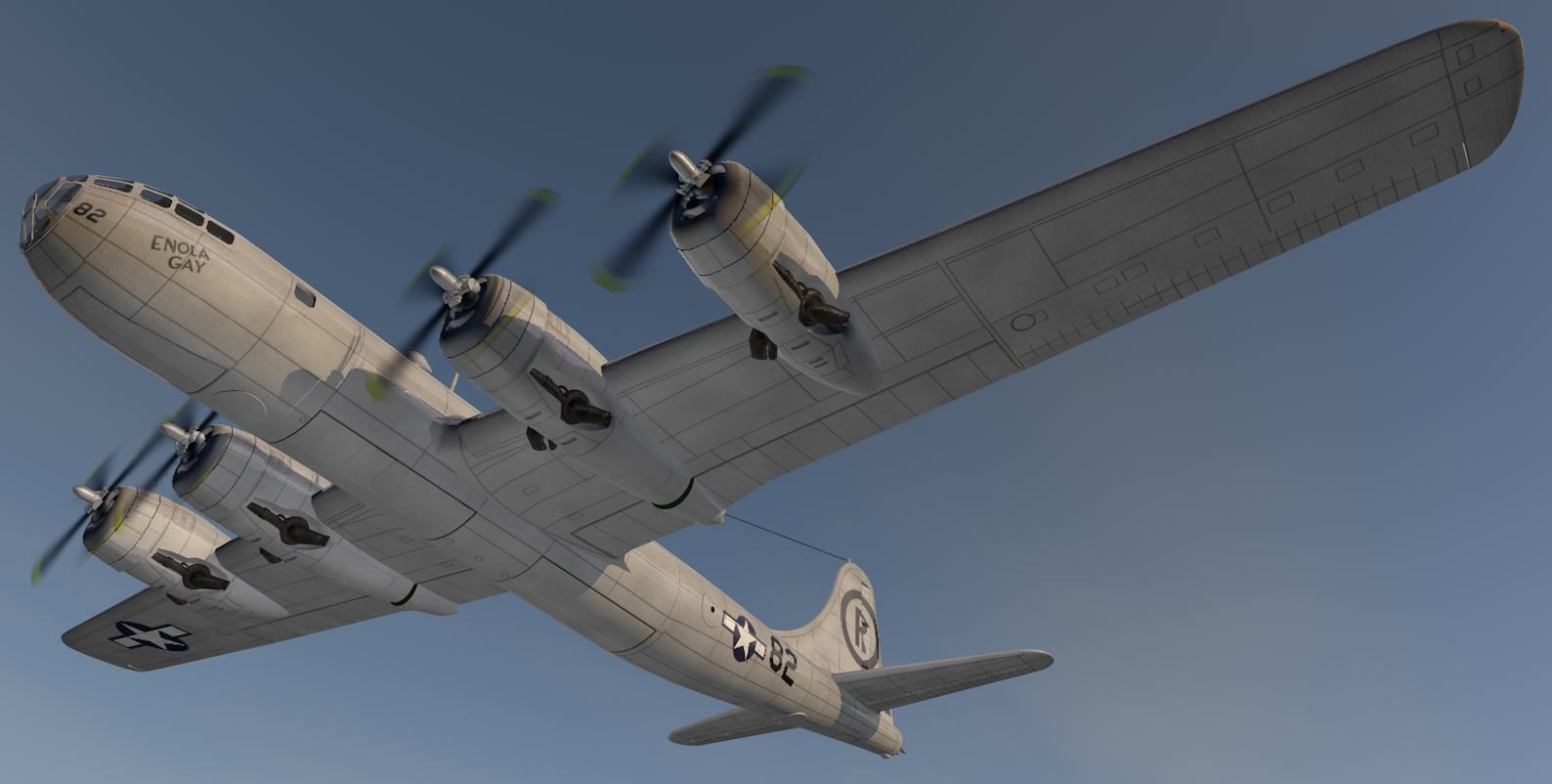 Boeing B-29N Superfortress - NUKE 3D model_15