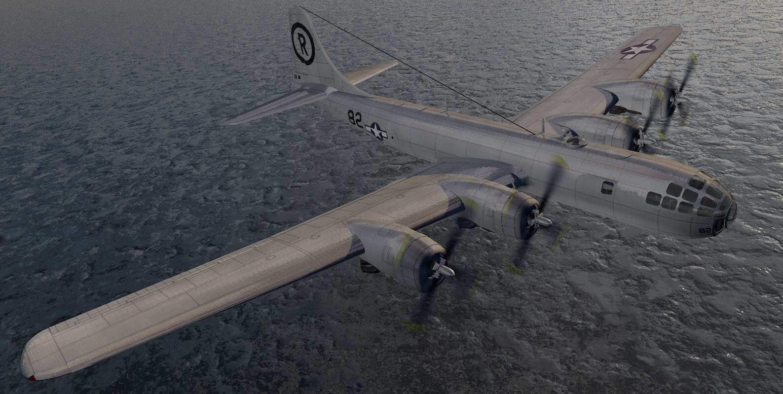 Boeing B-29N Superfortress - NUKE 3D model_13