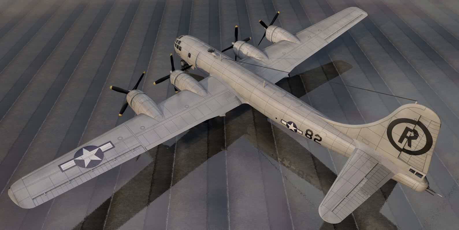 Boeing B-29N Superfortress - NUKE 3D model_6