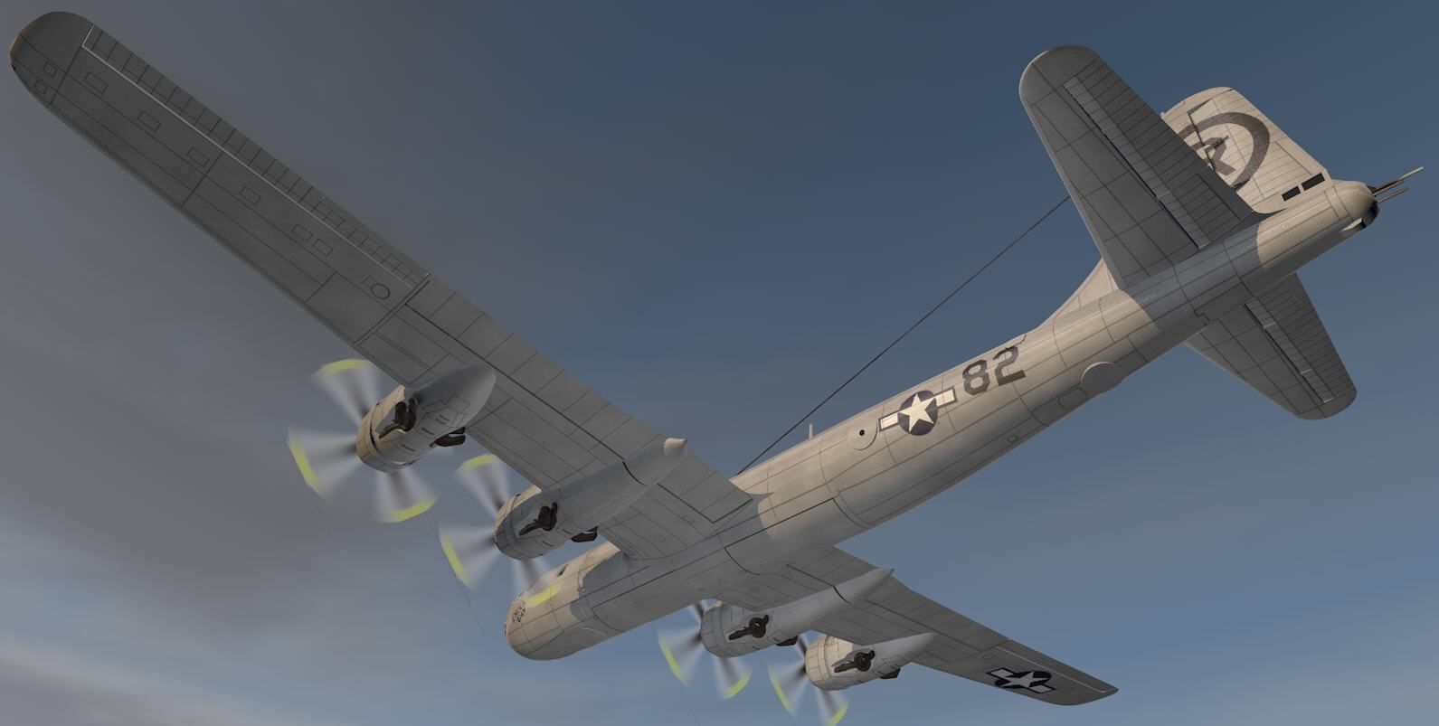 Boeing B-29N Superfortress - NUKE 3D model_16