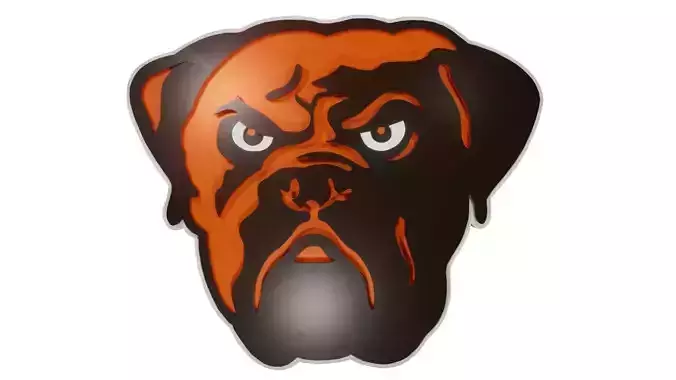 Browns logo 3D model