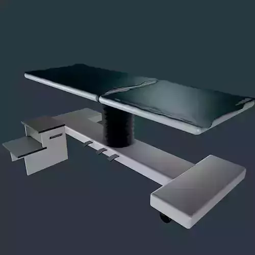 Hospital exam table 3D model
