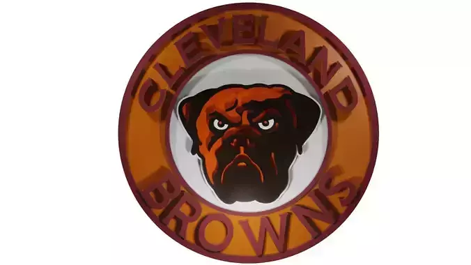 Browns logo 3D model