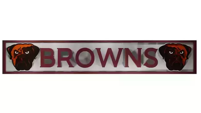 Browns logoplate 3D model