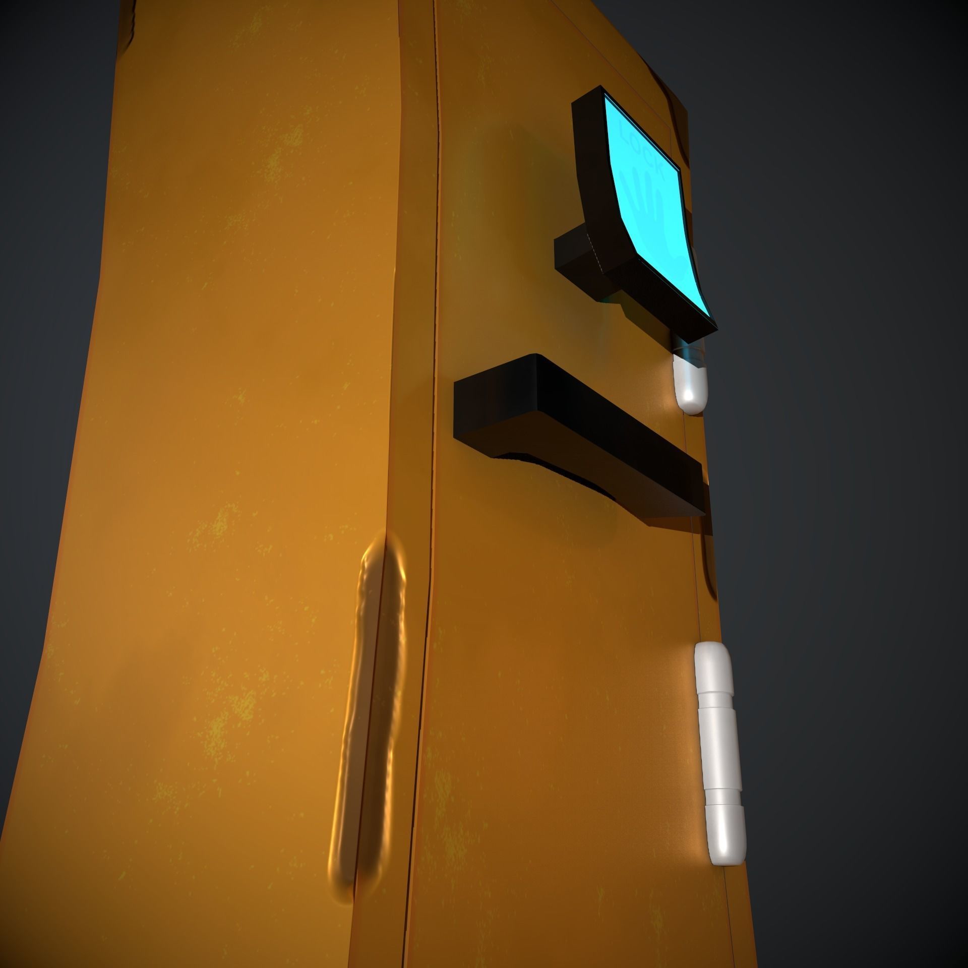 Stylized Cabinet  Low-poly 3D model_4