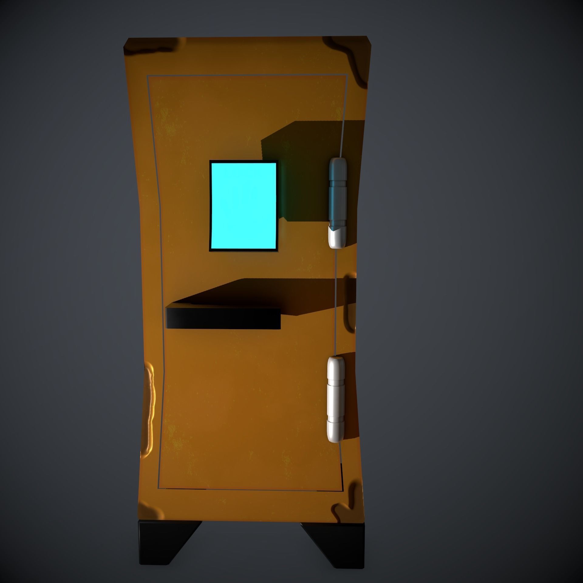 Stylized Cabinet  Low-poly 3D model_3