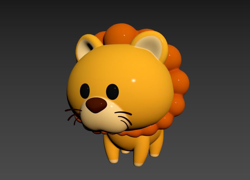 Character031 Lion 3D model_9