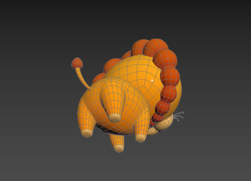 Character031 Lion 3D model_14