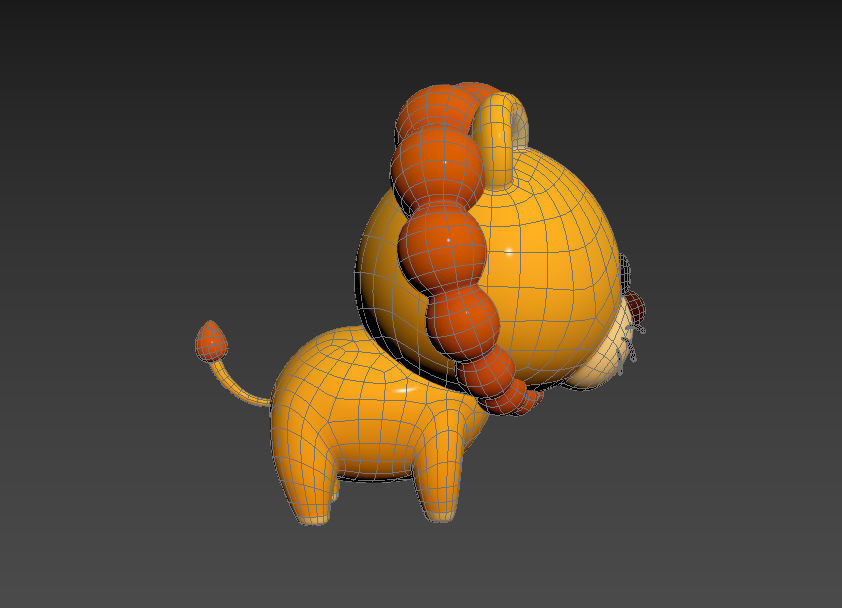 Character031 Lion 3D model_21