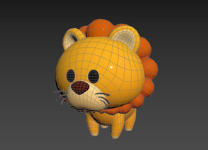 Character031 Lion 3D model_10