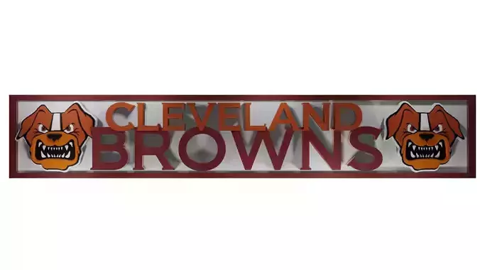Cleveland Browns logo 3D model