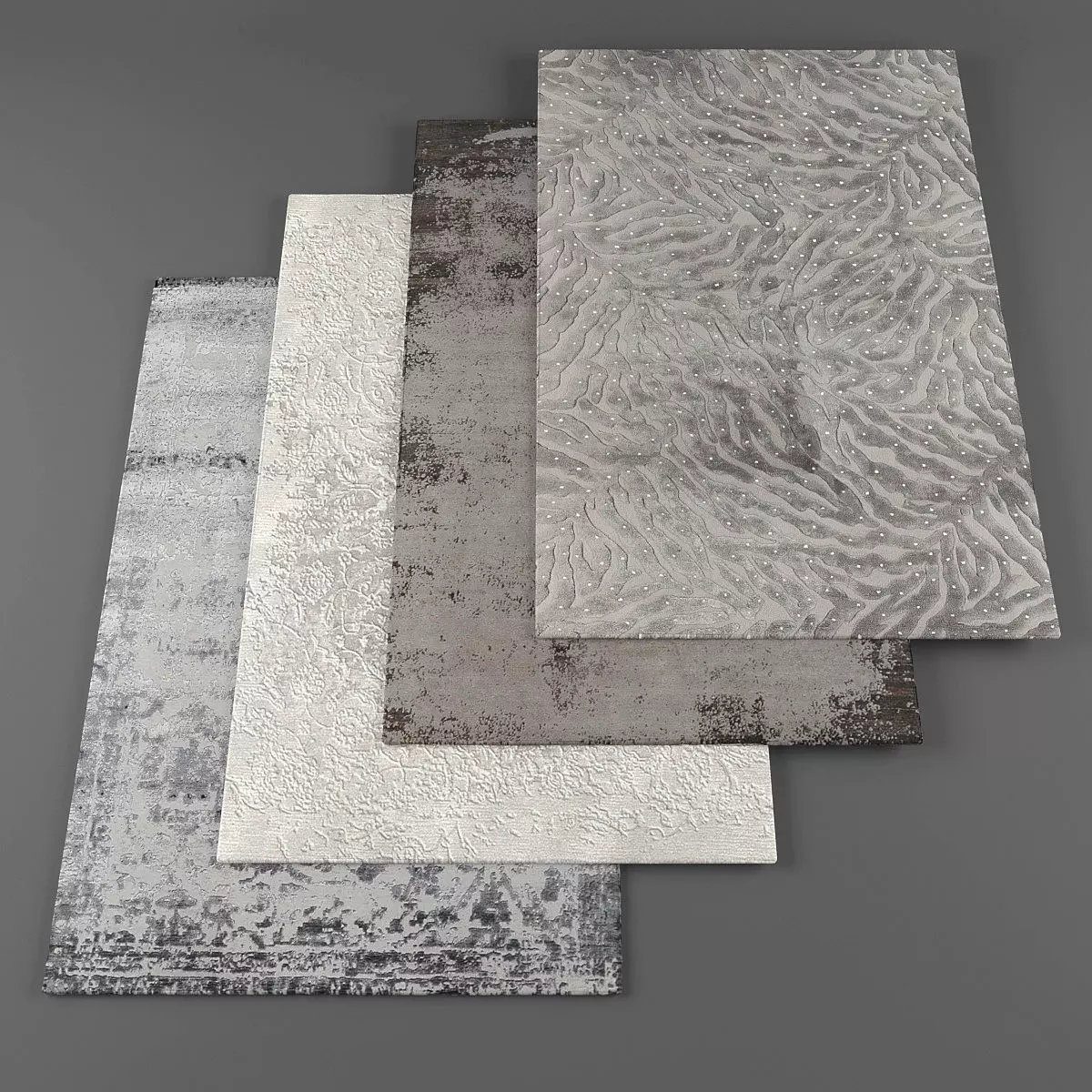 Rugs collection 161 Low-poly 3D model_0