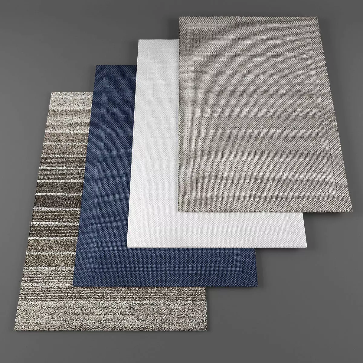 Rugs collection 167 Low-poly 3D model_0