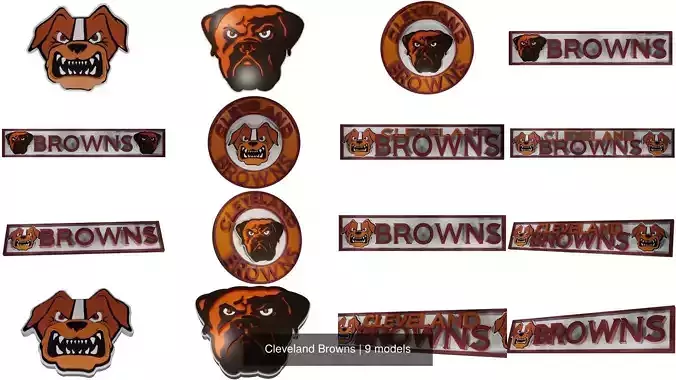 Cleveland Browns 3D Model Collection