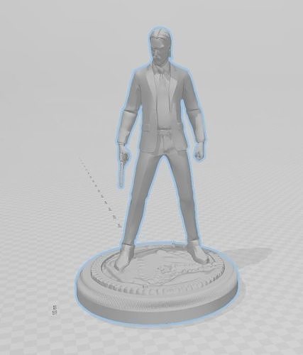 John Wick 3d Model Figurine 3D print model