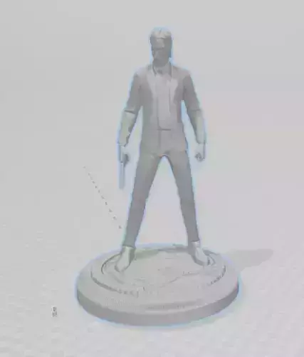 John Wick 3d Model Figurine