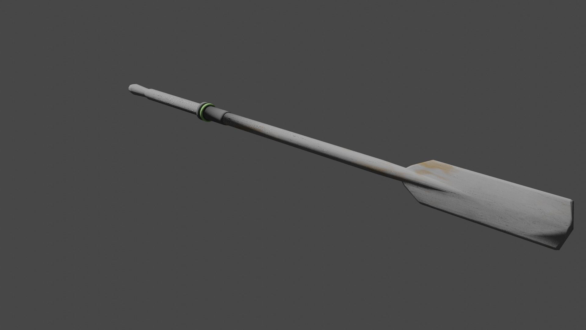 wooden oar Free low-poly 3D model_5
