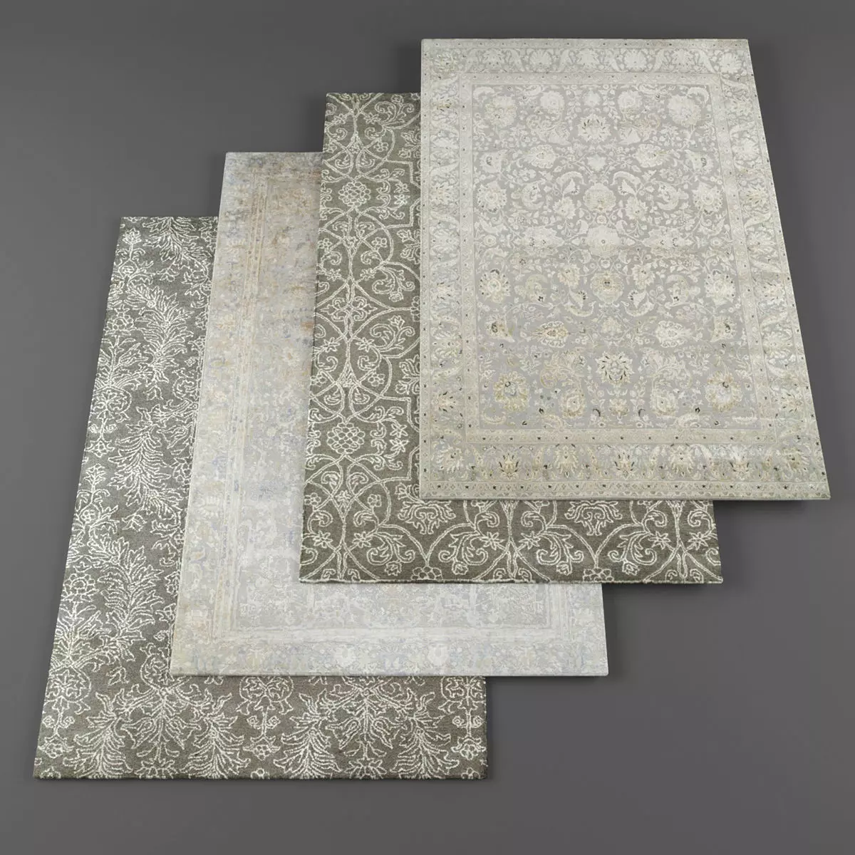 Rugs collection 177 Low-poly 3D model_0